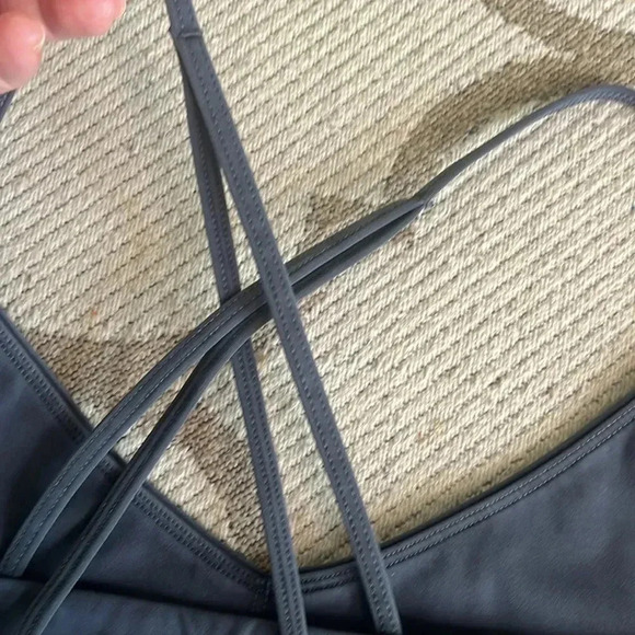 We over Me strappy washed black sports bra - Picture 12 of 13